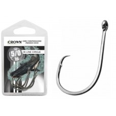 Anzol Cartela Crown In Line Circle Black 5/0 