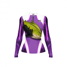 Camiseta Feminina Tambaqui UV Mar Negro