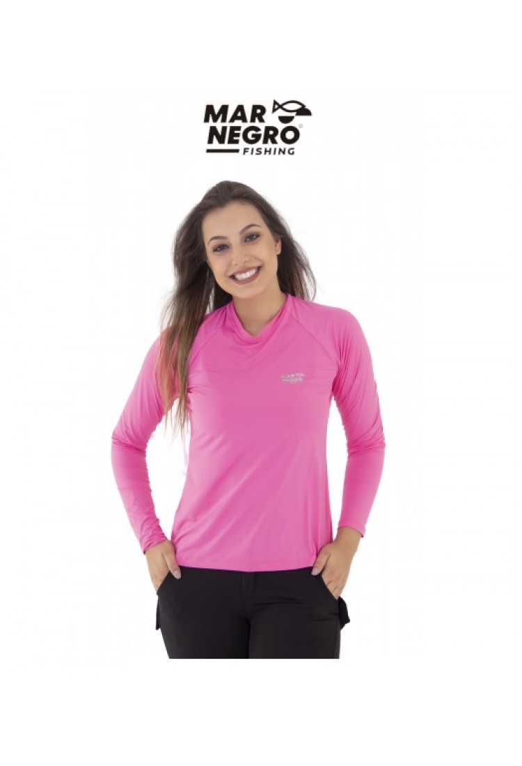 Camiseta Feminina Poliamida C/ Luvinha Proteção 50+UV