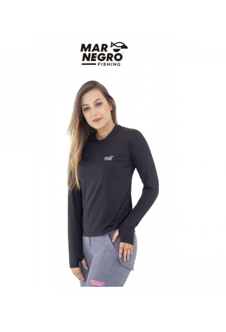 Camiseta Feminina Poliamida C/ Luvinha Proteção 50+UV