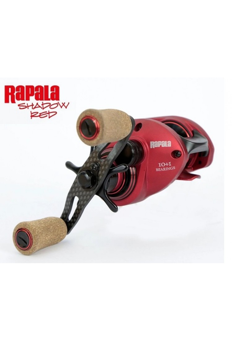 Carretilha Rapala Shadow Red 200/201 Manivela esquerda e Direita Carretilha Rapala Shadow Red 200/201 Manivela esquerda e Direita