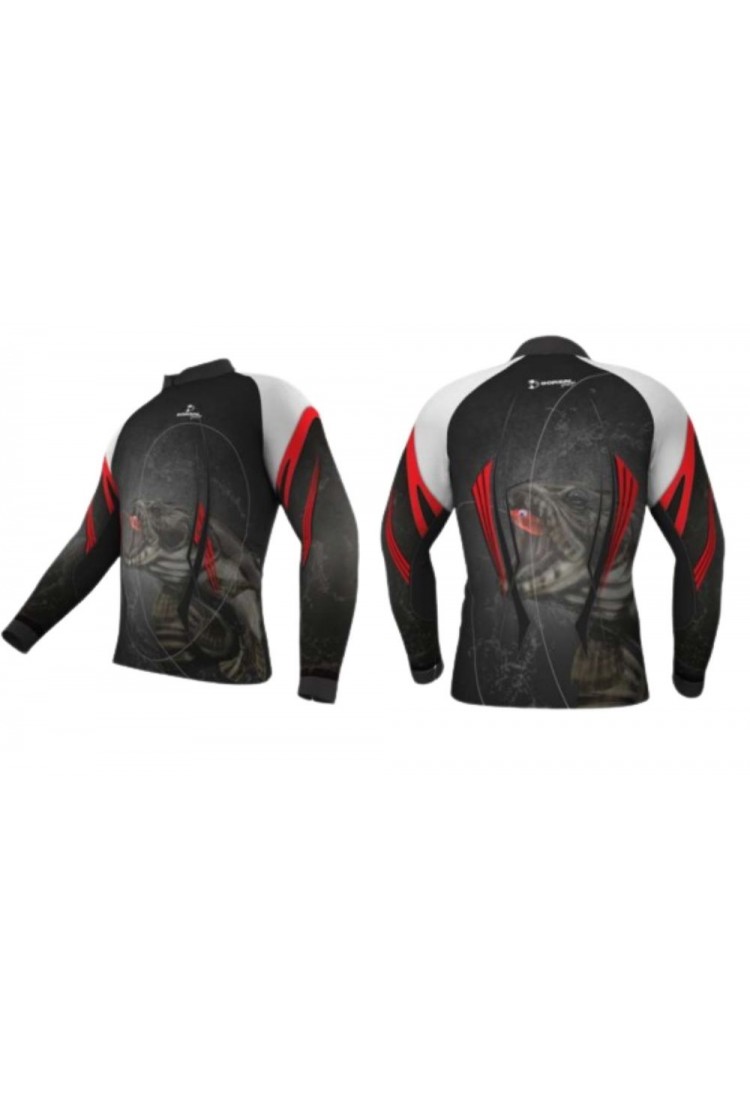 Camiseta Dorsal Traíra Red + Camiseta Infantil Lambari Azul