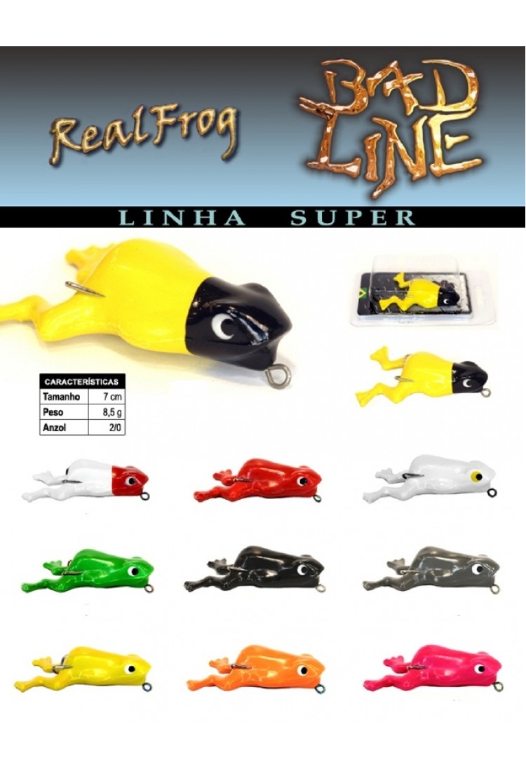 Isca Bad Line Sapo Real Frog Soft