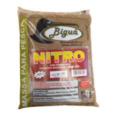 Massa para Pesqueiro Biguá Nitro com Feromônio 500gr - Massa Preta