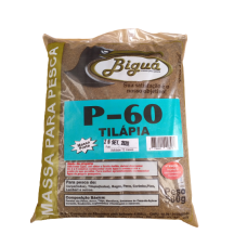 Massa para Pesqueiro Biguá P-60 Tilápia 500gr  Massa Preta