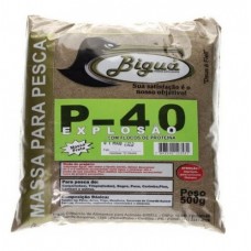 Massa para Pesqueiro Biguá P-40 500gr  Massa Preta