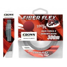 Linha Multifilamento Crown Fiber Flex 8X 0,23mm 35Lbs 300M Linha Multifilamento Crown Fiber Flex 8X 0,23mm 35Lbs 300M