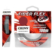 Linha Multifilamento Crown Fiber Flex 8X 100M Linha Multifilamento Crown Fiber Flex 8X 100M